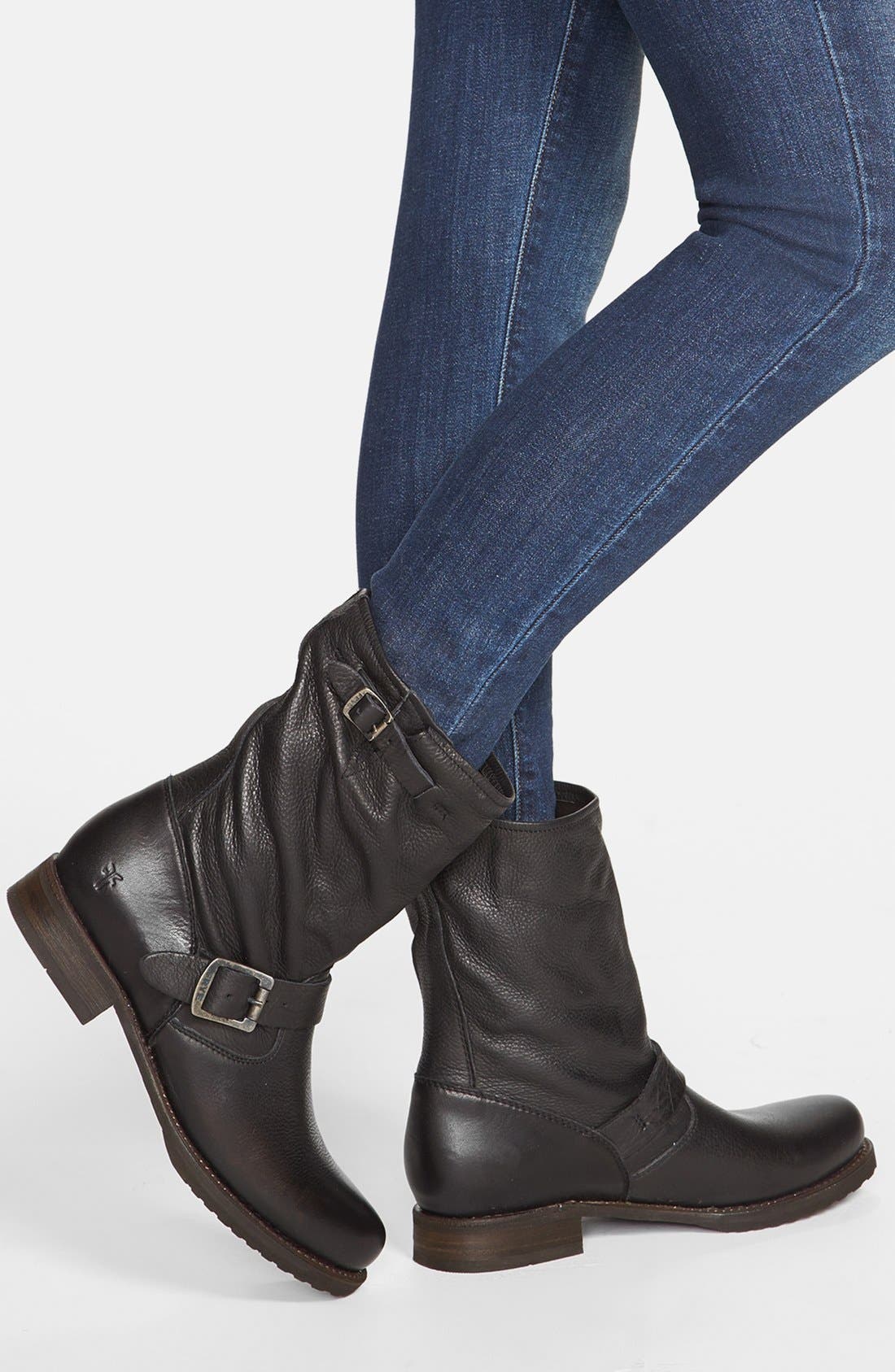 Frye Veronica Short Slouchy Boot, Alternate, color, 