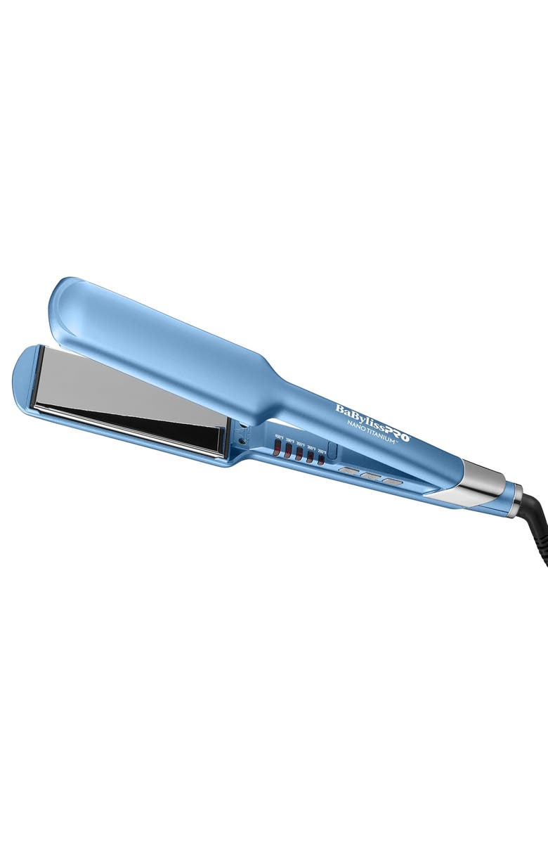 BaBylissPRO Nano Titanium 2" Ultra-Sleek Straightener, Main, color, Blue