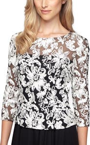 Soutache Tulle Blouse (Women) | Nordstrom