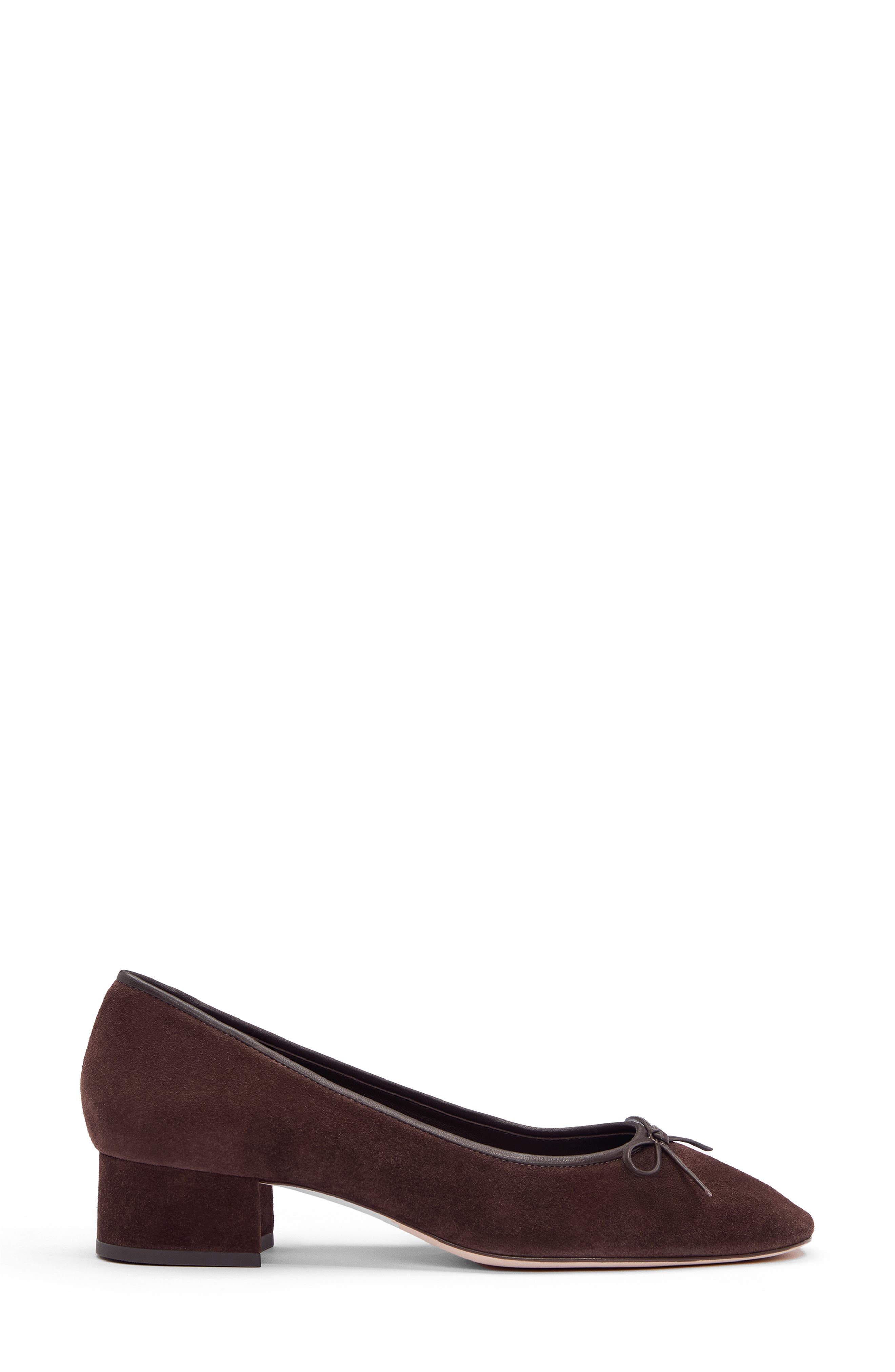 Reformation Terry Ballet Pump, Alternate, color, Espresso Suede