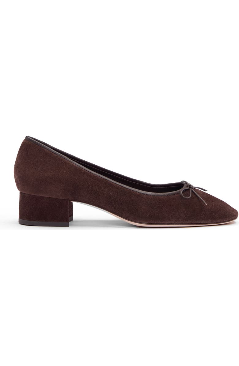 Reformation Terry Ballet Pump, Alternate, color, Espresso Suede