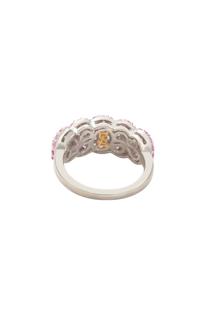 SUZY LEVIAN Sterling Silver Pink & White Sapphire Ring, Alternate, color, Pink