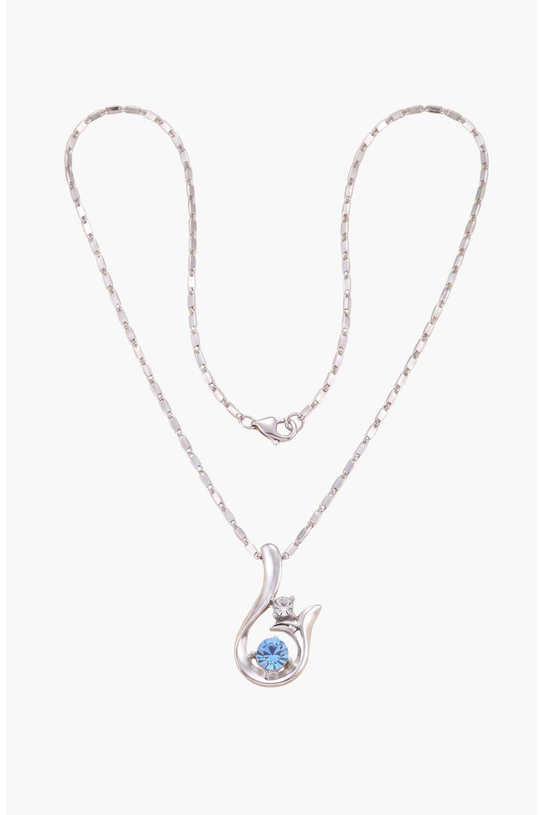 Abstract Sprout Pendant Necklace, Main, color, Light Sapphire