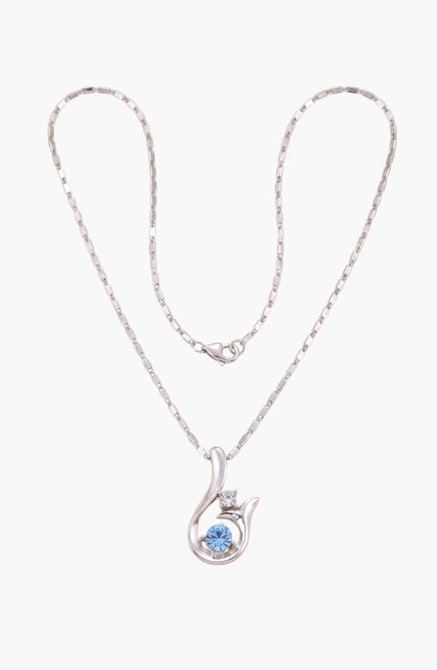 Abstract Sprout Pendant Necklace