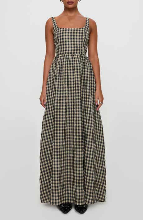 Princess Polly Cartmel Gingham Check Maxi Dress