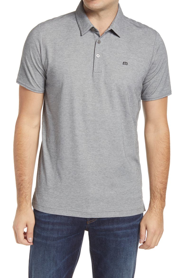 Classy Regular Fit Jersey Polo, Main, color, HEATHER GREY
