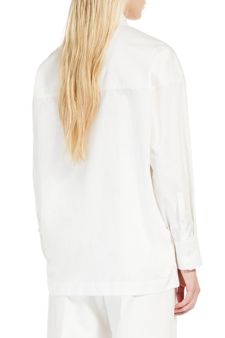 Keras Cotton Button-Up Shirt, Alternate, color, WHITE