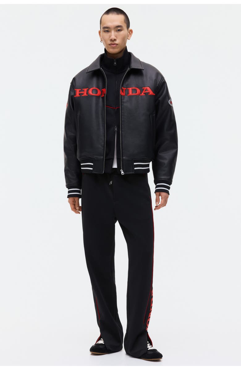 H&M Relaxed Fit Joggers, Alternate, color, Black/Honda