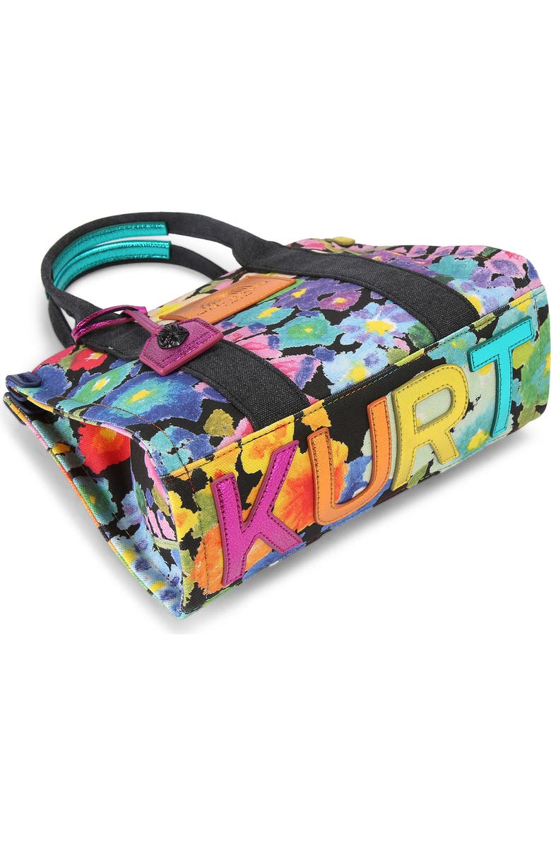 Kurt Geiger London Small Southbank Floral Canvas Tote, Alternate, color,