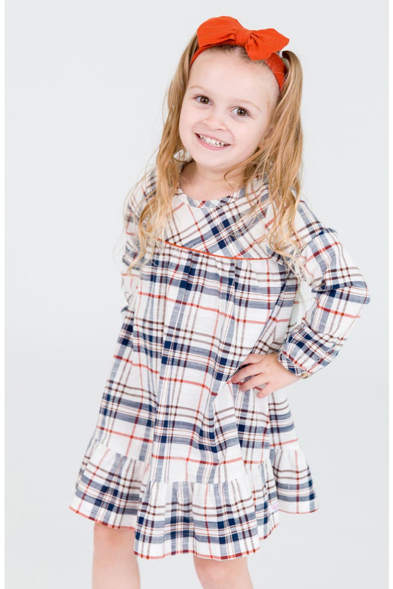Harvest Plaid Twirl Dress & Leggings Set, Alternate, color, HOMEGROWN HARVEST
