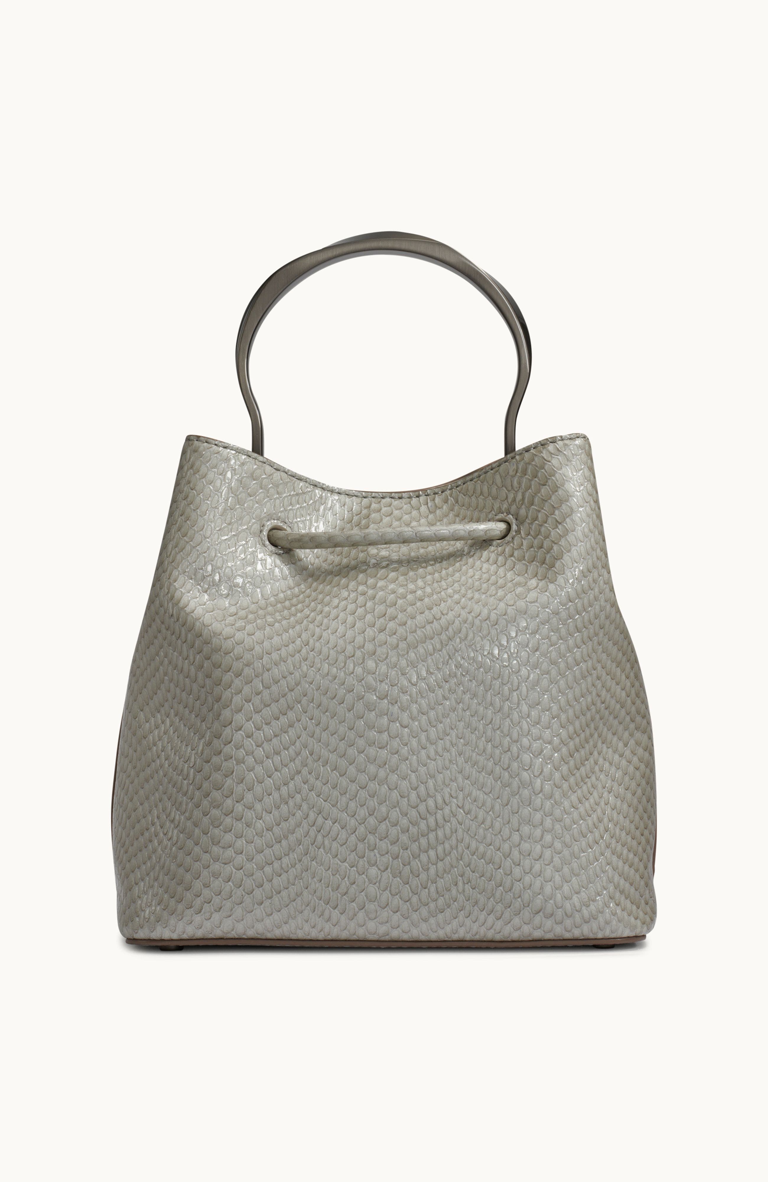 Donna Karan New York Lawrence Snake Bucket, Alternate, color, Zinc