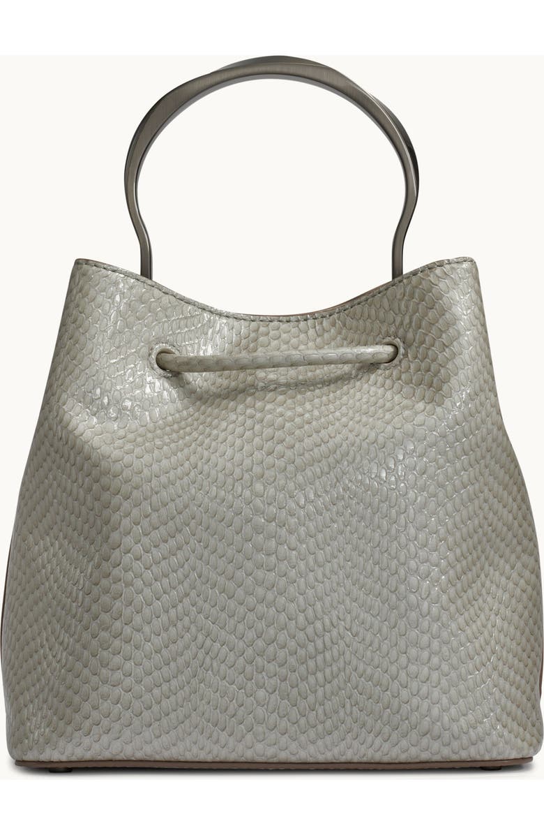 Donna Karan New York Lawrence Snake Bucket, Alternate, color, Zinc