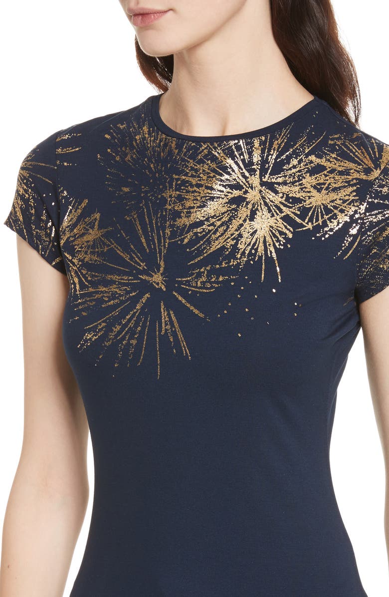 Ted Baker London Amranth Stardust Fitted Tee, Alternate, color, 