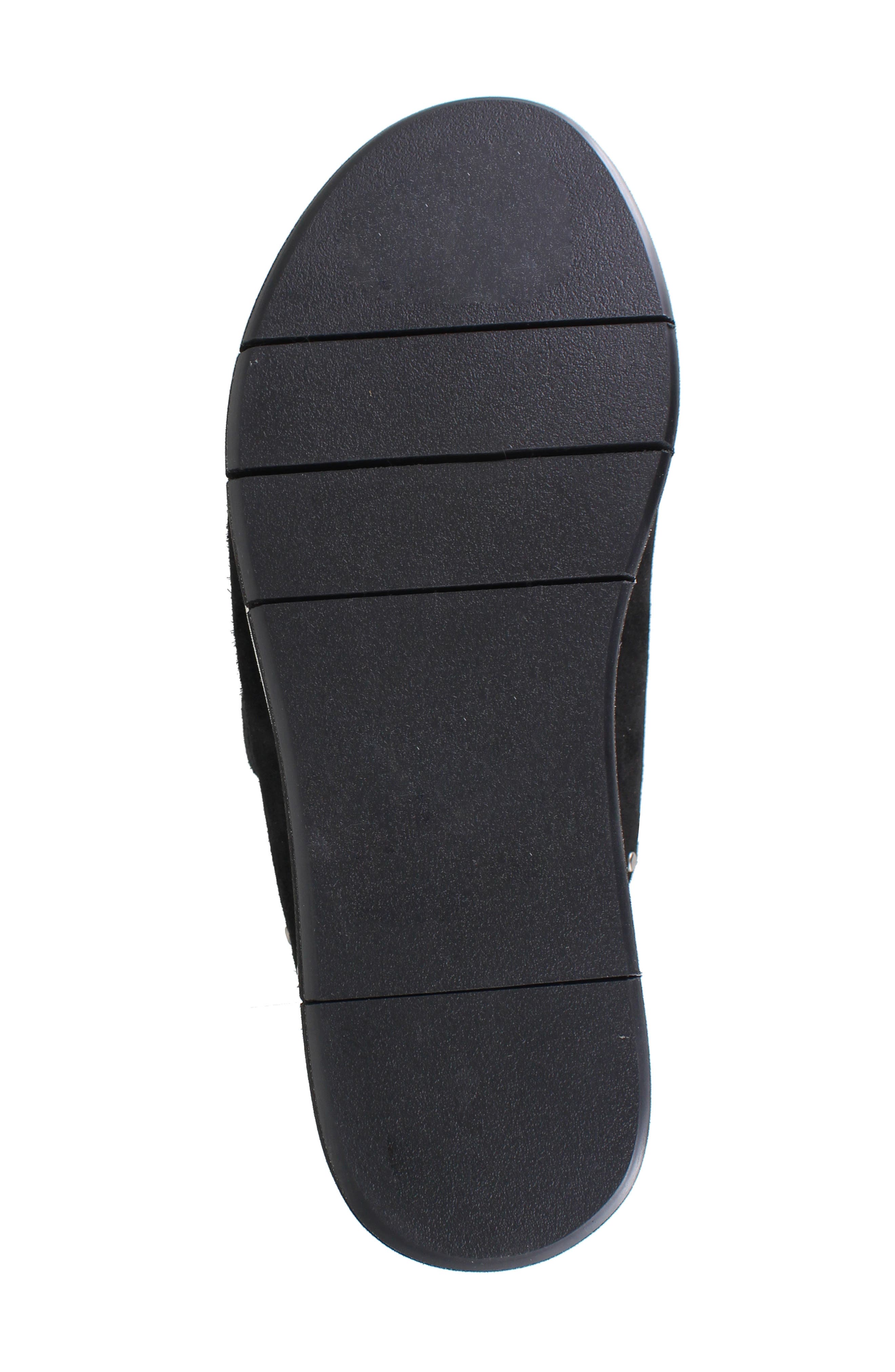 National Comfort Kynna Studded Platform Slide Sandal, Alternate, color, Black Leather
