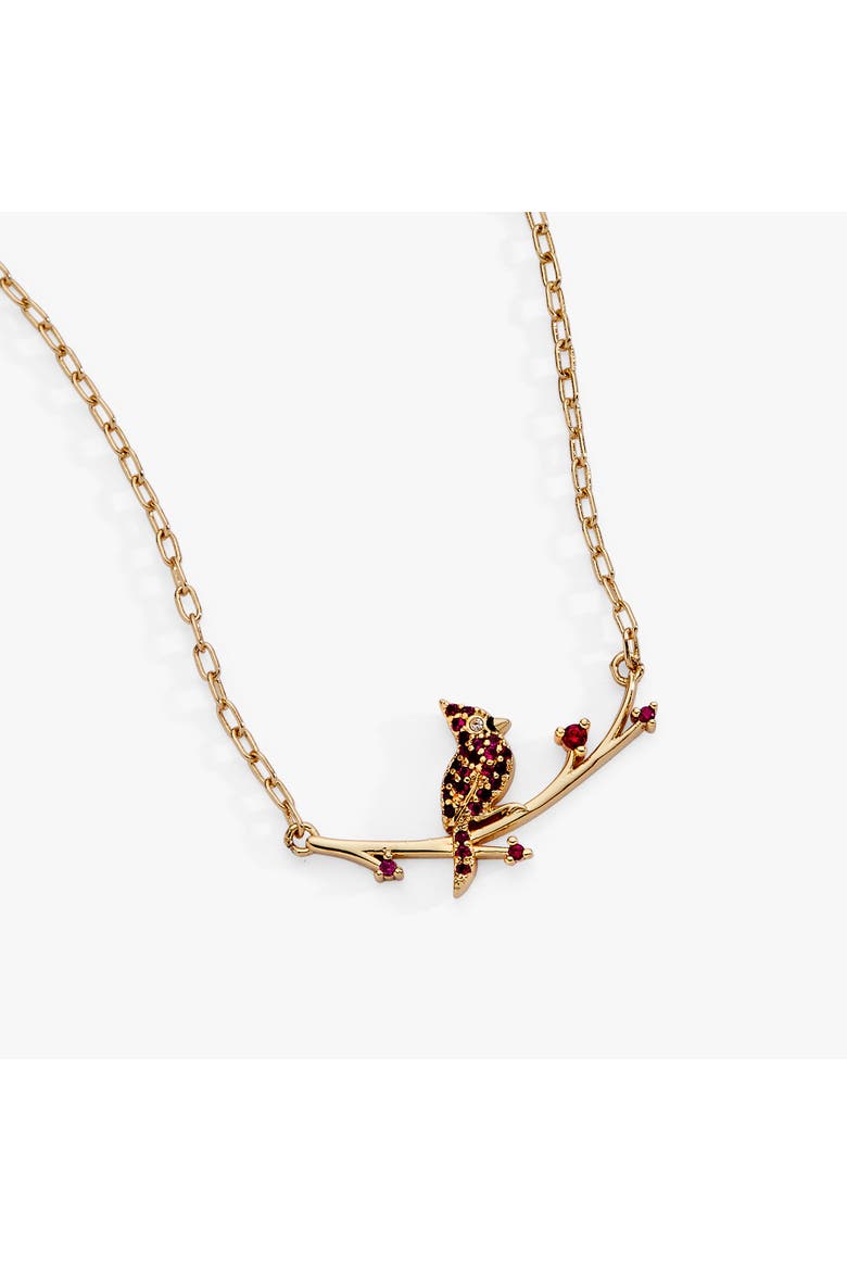 Cardinal Necklace, Alternate, color, Gold