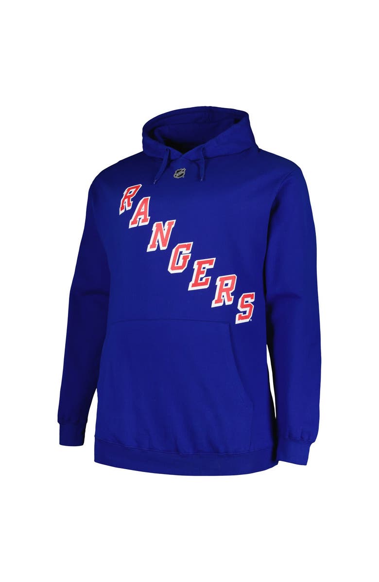 PROFILE Men's Profile Mika Zibanejad Blue New York Rangers Big & Tall Name & Number Pullover Hoodie, Alternate, color, Blue