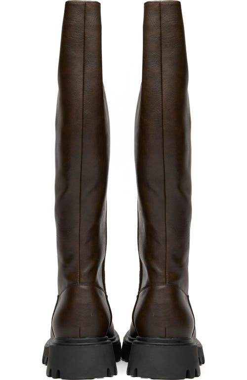 V.gan London Vegan Bram Knee-high Boots In Brown