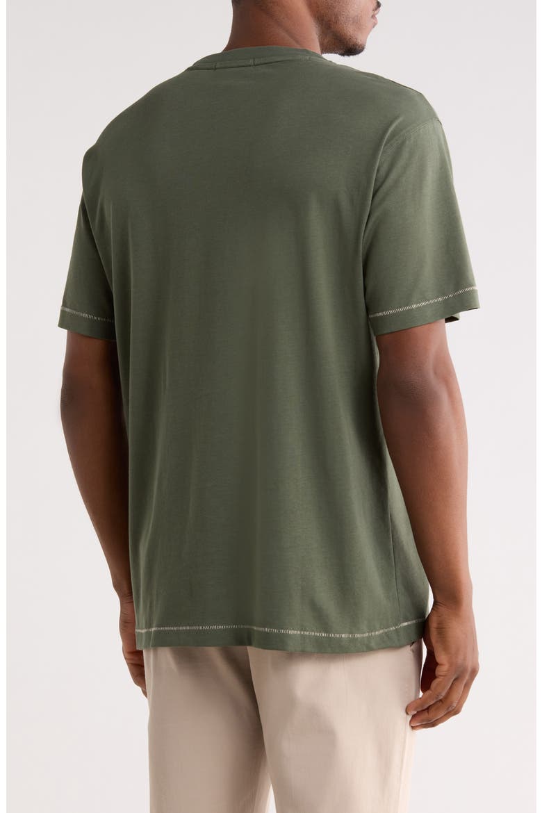 Sun Embroidered Pocket T-Shirt, Alternate, color, THYME