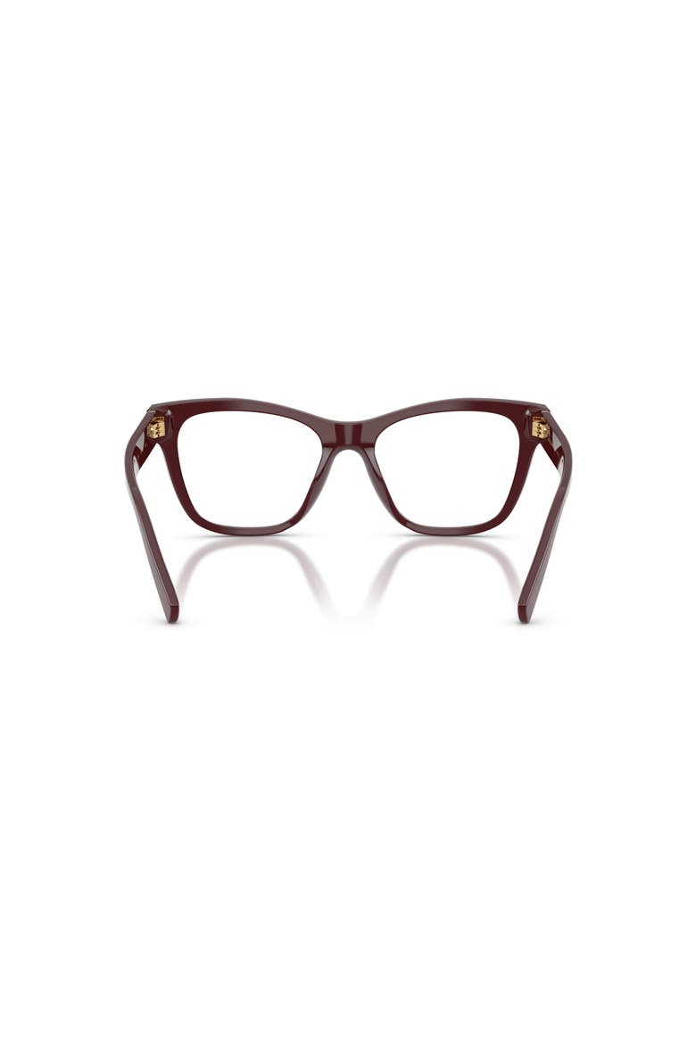 55mm Square optical glasses, Alternate, color, Red