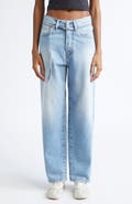 Acne Studios 1991 Toj Distressed High Waist Loose Fit Jeans