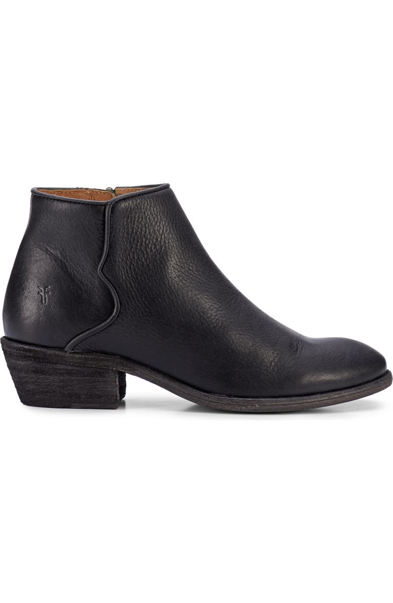 Frye Carson Piping Bootie, Alternate, color, Black