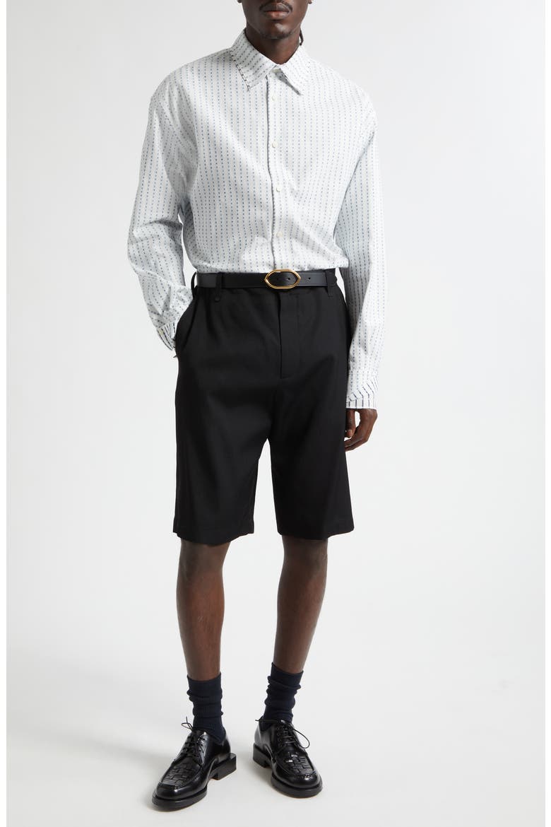 La Chemise Letro Logo Stripe Jacquard Button-Up Shirt, Alternate, color, JACQUARD LOGO STRIPES TYP