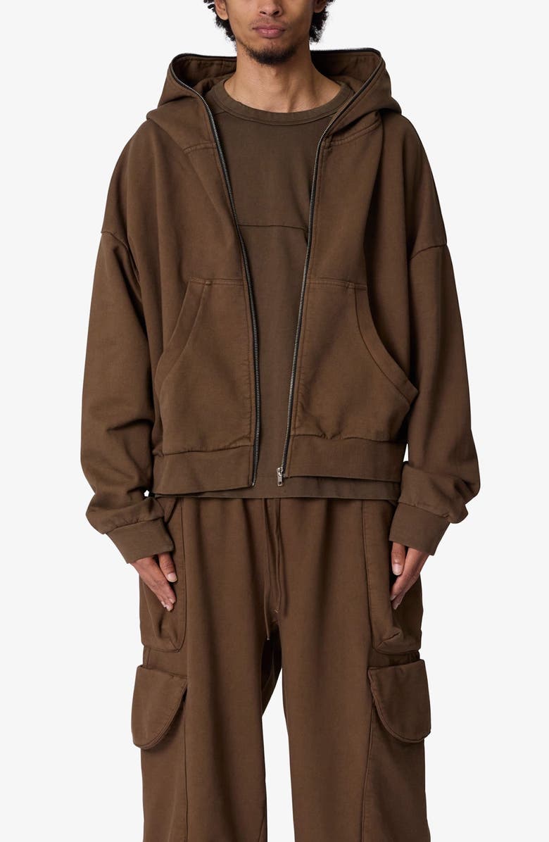 mnml Oversize Zip Hoodie, Alternate, color,