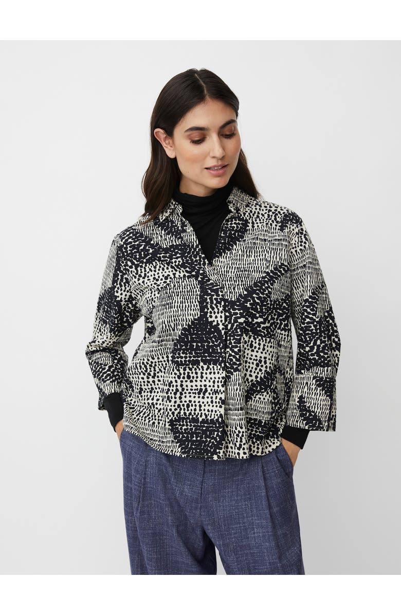 Masai Copenhagen MaIduki 3/4 Sleeve V-Neck Shirt, Main, color, Black