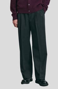 Dunst Double Pleated Wide Leg Slacks