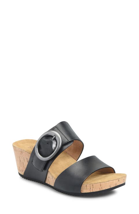 Elizabeth Platform Wedge Slide Sandal (Women)