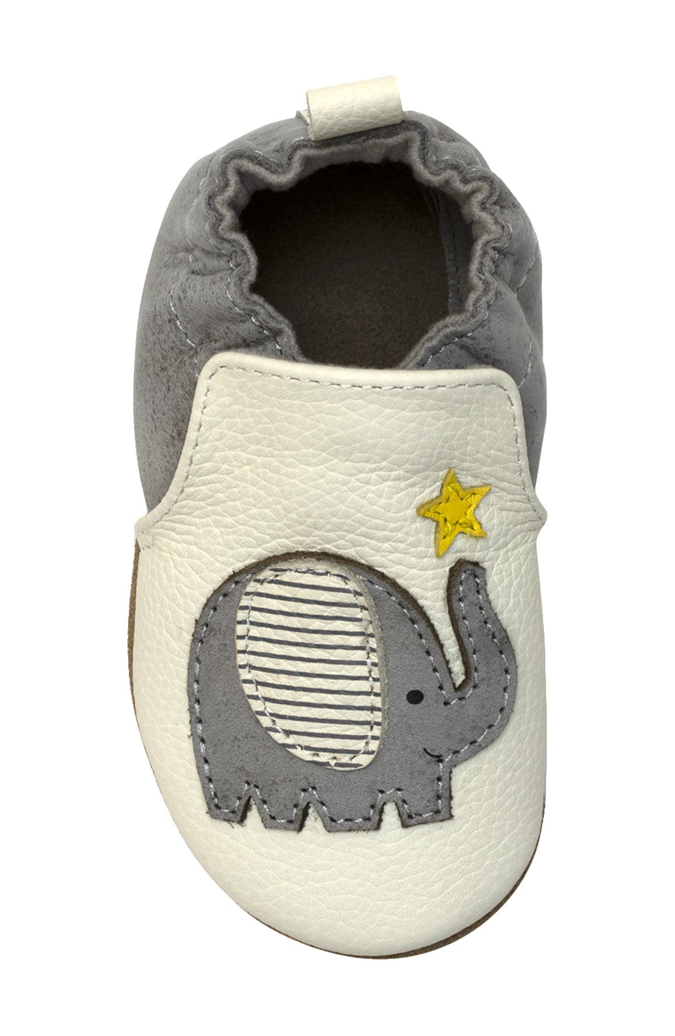 Robeez<sup>®</sup> x Crayola Color the World Shoe, Alternate, color, Ivory