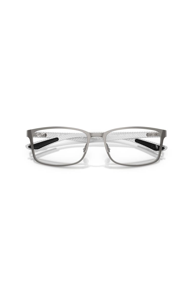 55mm Rectangle optical glasses, Alternate, color, Grey