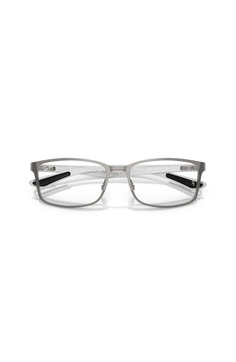 Ray-Ban 55mm Rectangle optical glasses, Alternate, color, Grey