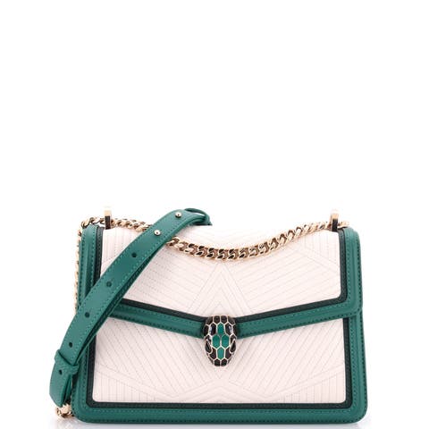 Serpenti Forever Shoulder Bag Quilted Leather Small