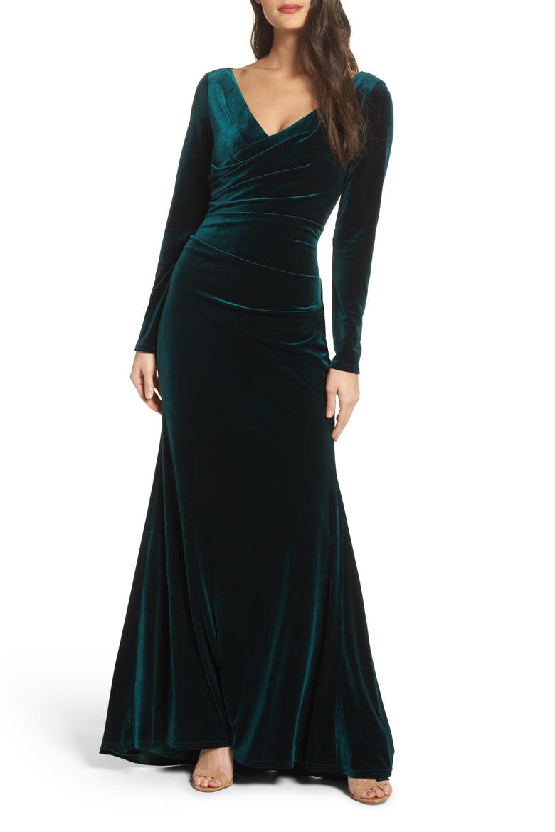 Velvet Gown, Main, color, HUNTER
