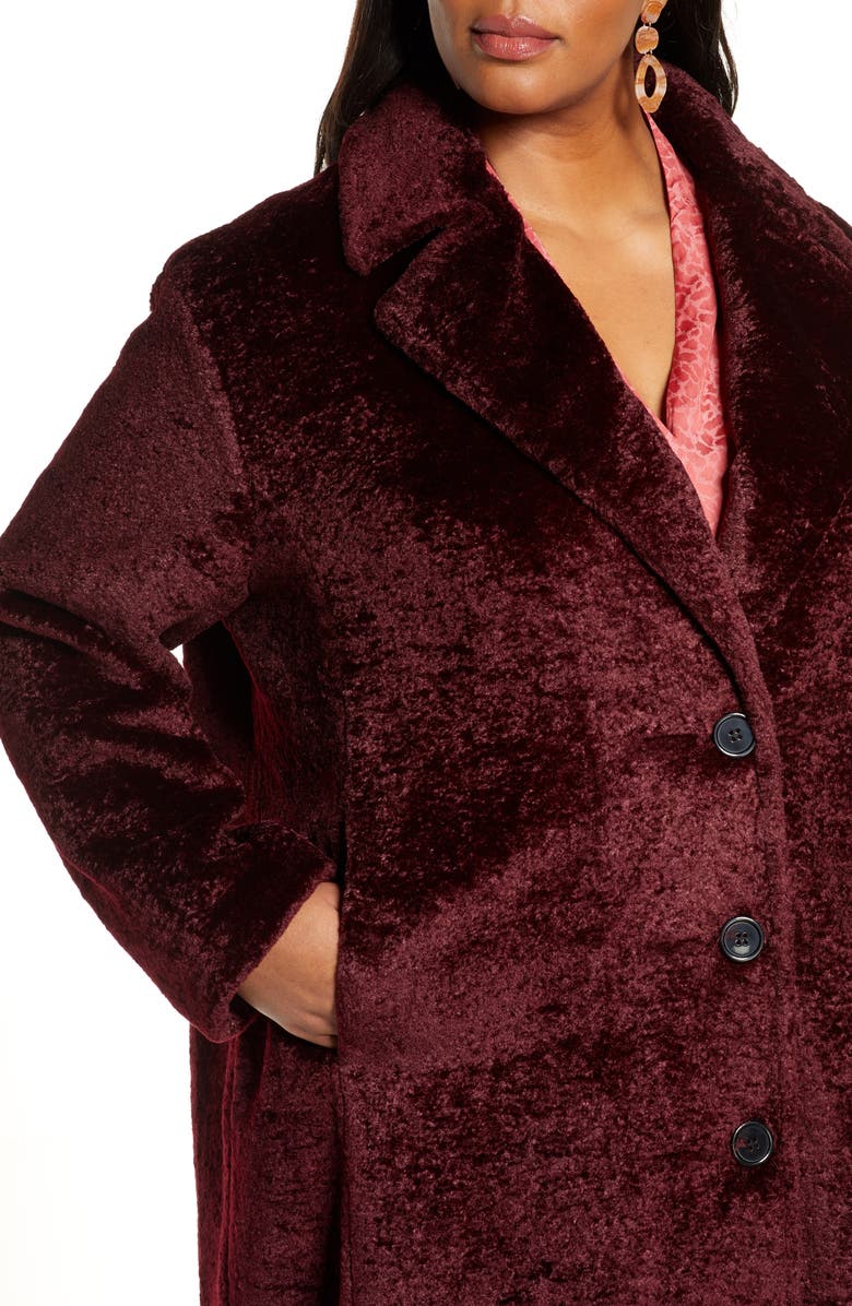 Halogen<sup>®</sup> Faux Fur Coat, Alternate, color, 