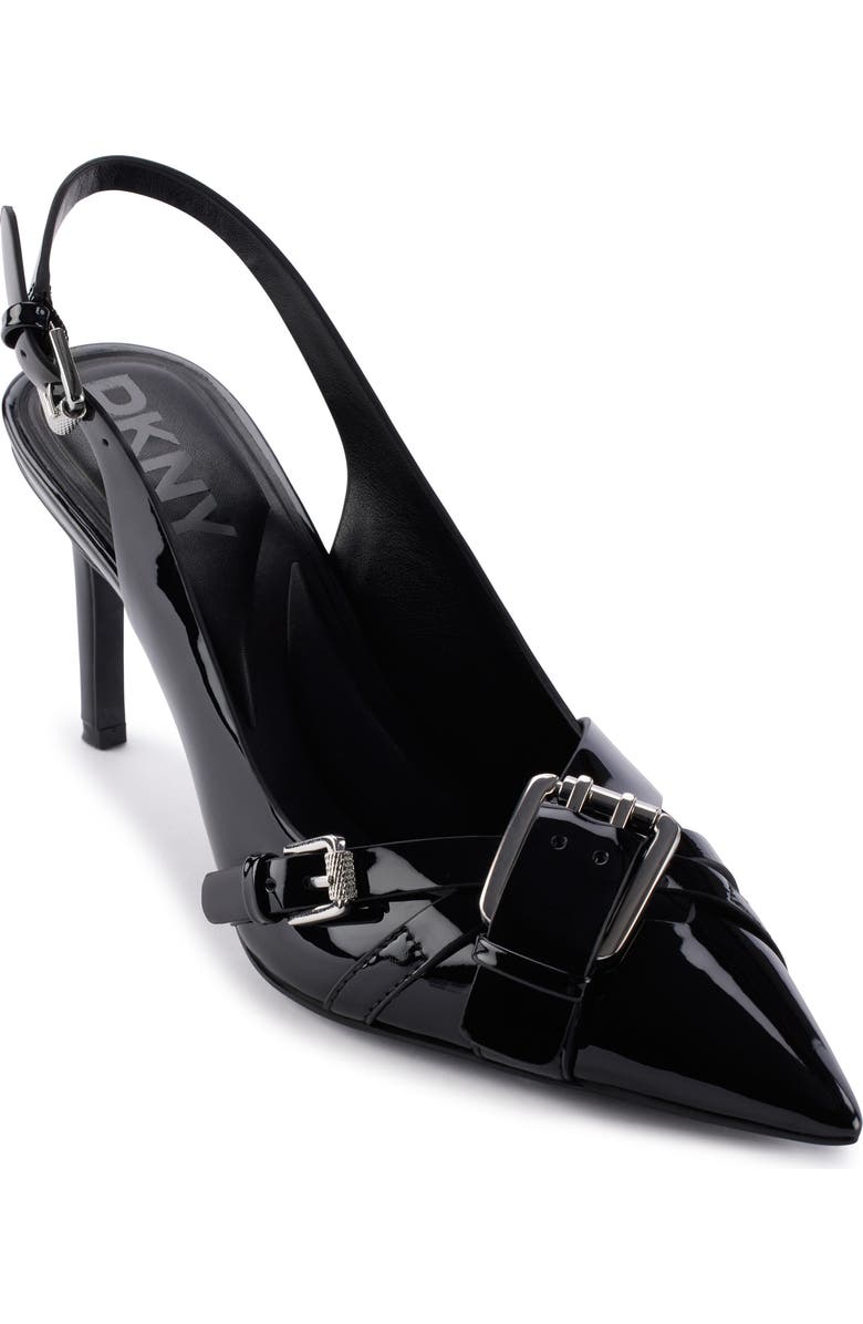 DKNY Modeste Slingback Pointed Toe Pump, Main, color, Black
