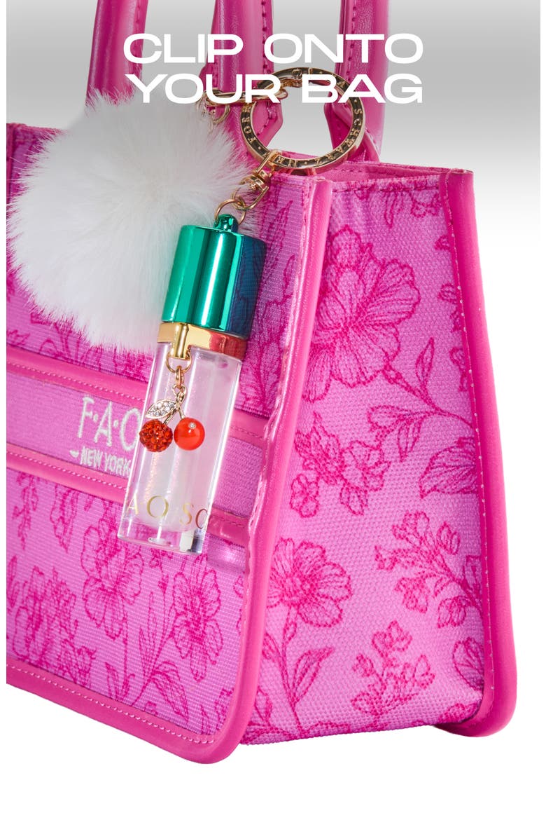 Kids' Glitter Glaze Lip Gloss with Cherry Charm, Alternate, color, GREEN