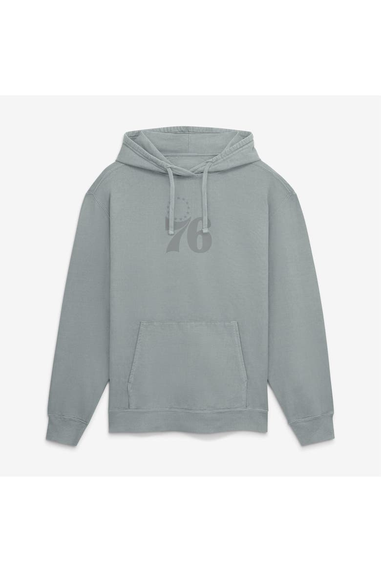 Men's Fanatics Gray Philadelphia 76ers Washed Hoodie, Main, color, Gray