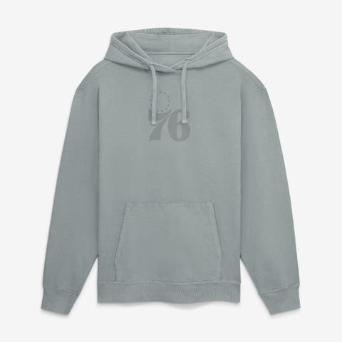 Men's Fanatics Gray Philadelphia 76ers Washed Hoodie