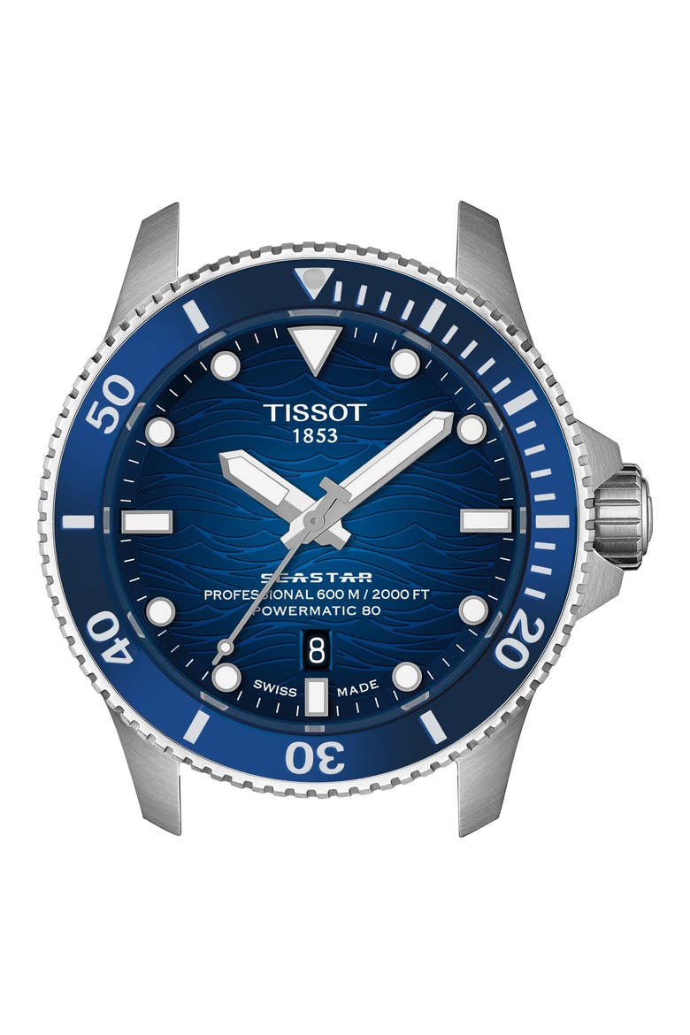Seastar 2000 Professional Powermatic 80 Watch, 44mm, Alternate, color, BLUE GRADIENT