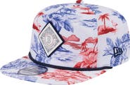 New Era Men's New Era White Boston Red Sox Printed Island Golfer Snapback Hat