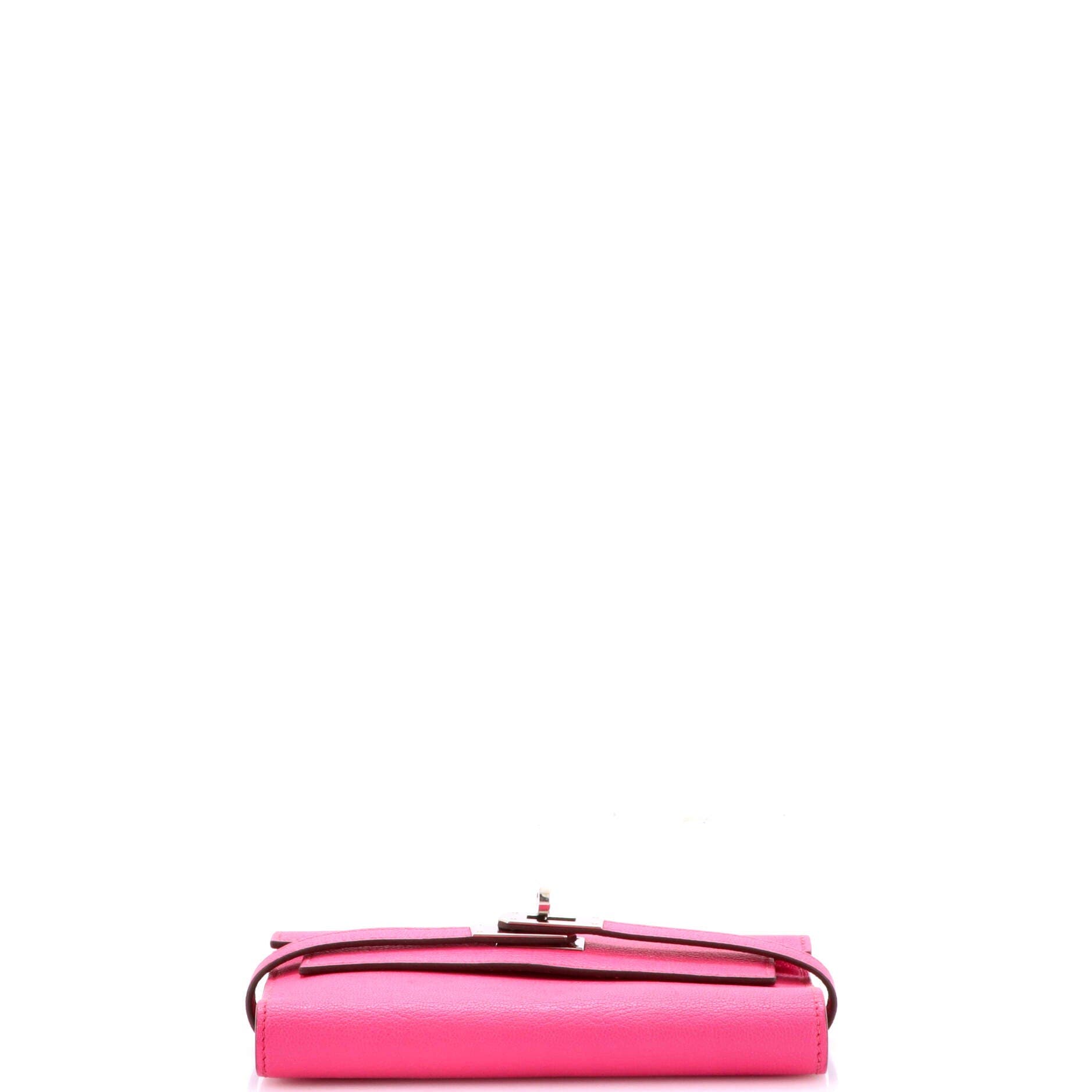 Kelly Trifold Wallet Chevre Mysore Medium, Alternate, color, Pink