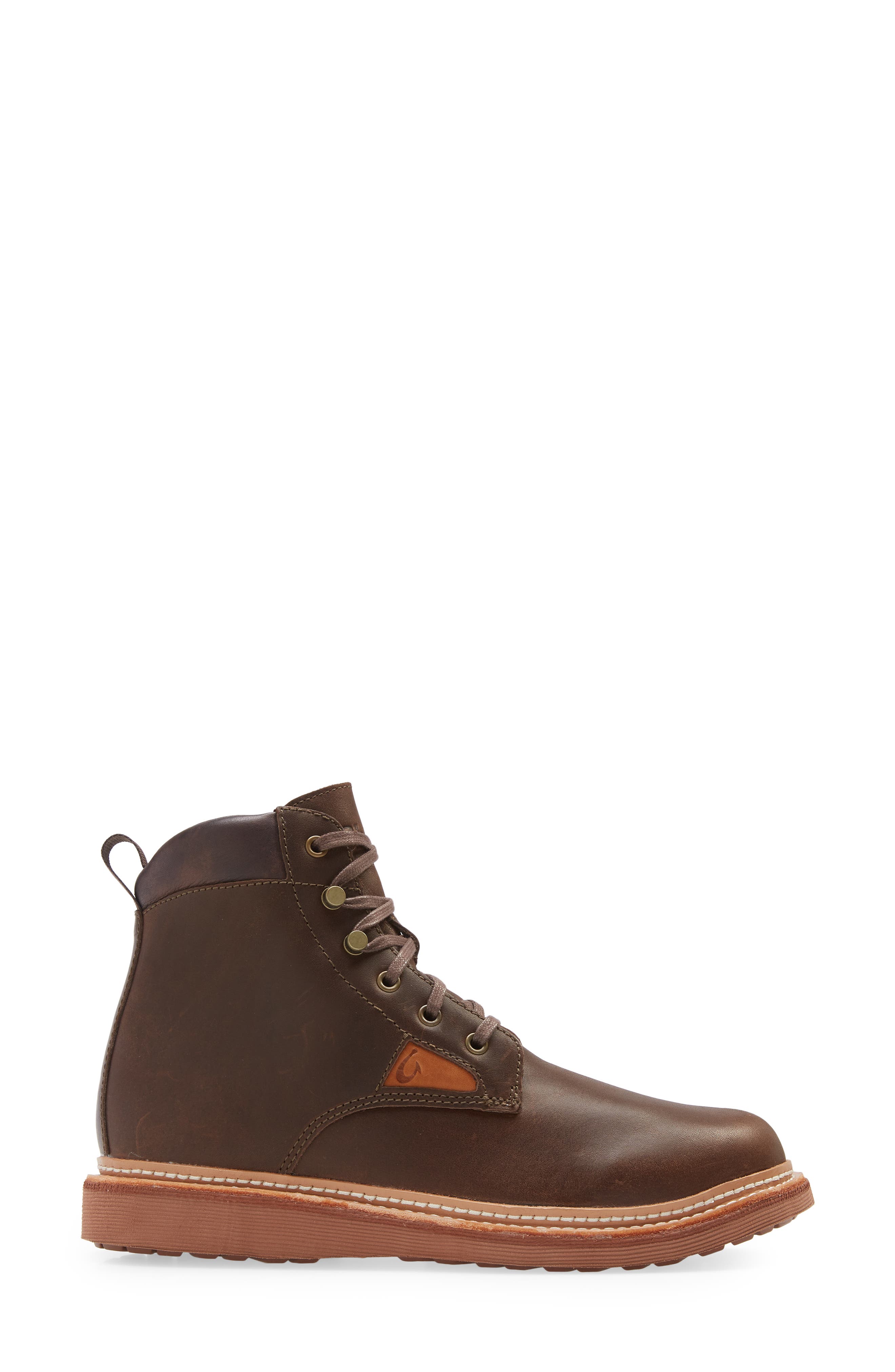 OluKai Kilakila Waterproof Lace-Up Leather Boot, Alternate, color, 
