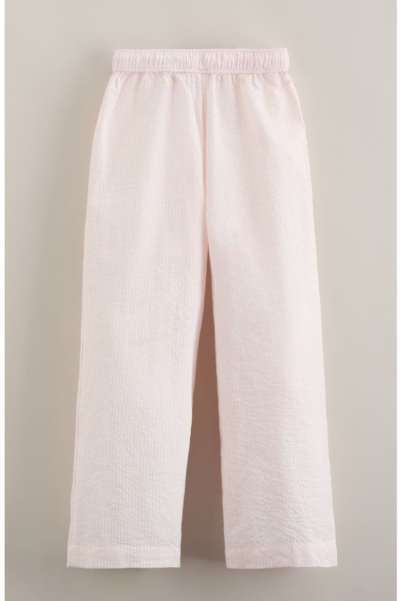 Kids' Cotton Seersucker Pants, Alternate, color, PINK AMOUR WINNIE STRIPE