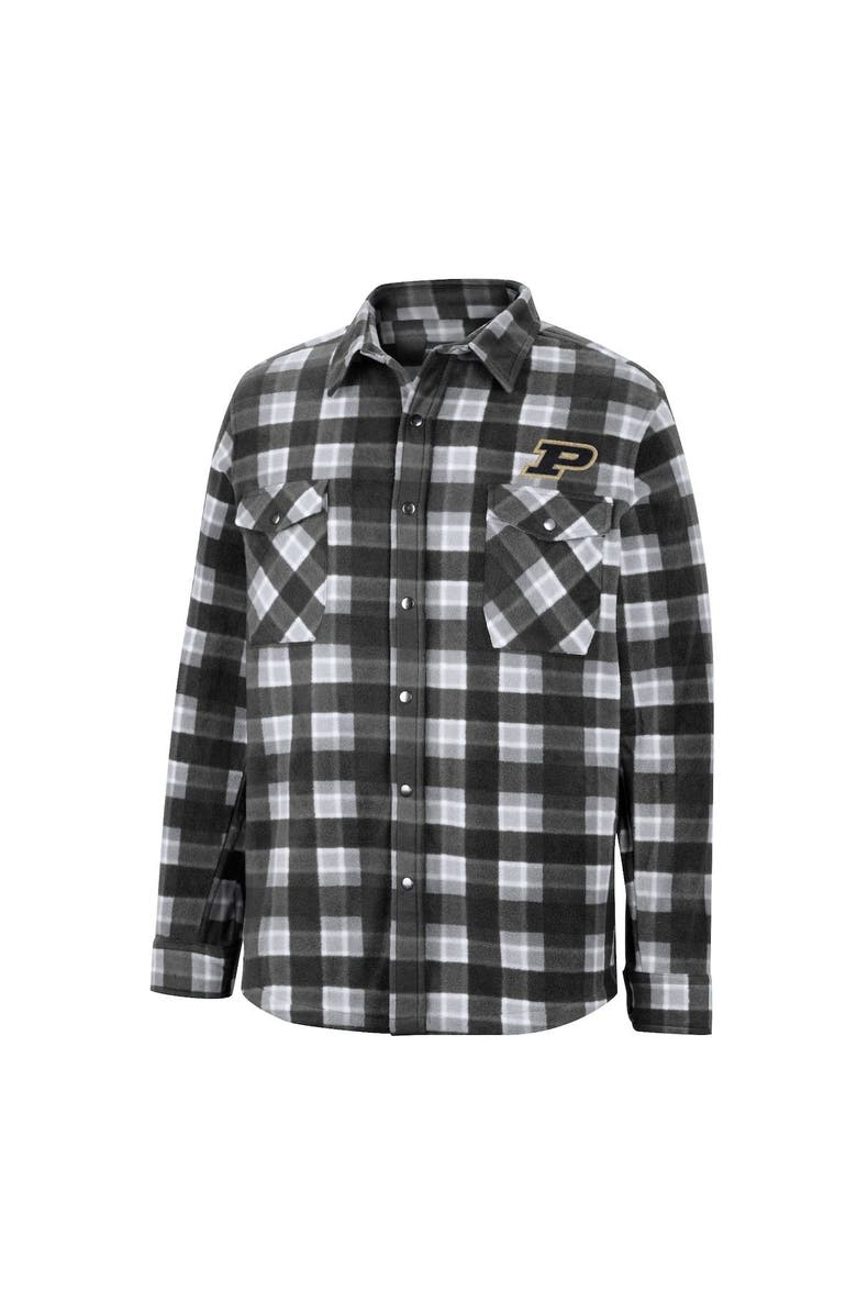 COLOSSEUM Men's Colosseum Black Purdue Boilermakers Ellis Full-Snap Jacket, Alternate, color,