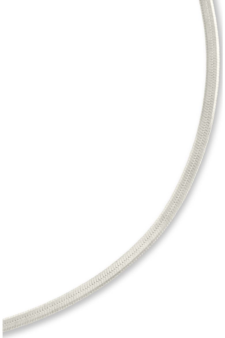 Herringbone Chain Bracelet, Alternate, color, SILVER
