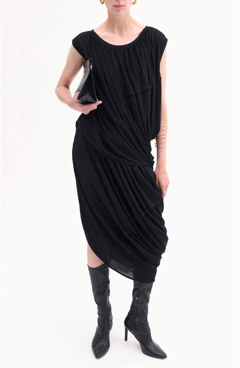 CO Draped Top in Crepe Jersey, Main, color, 