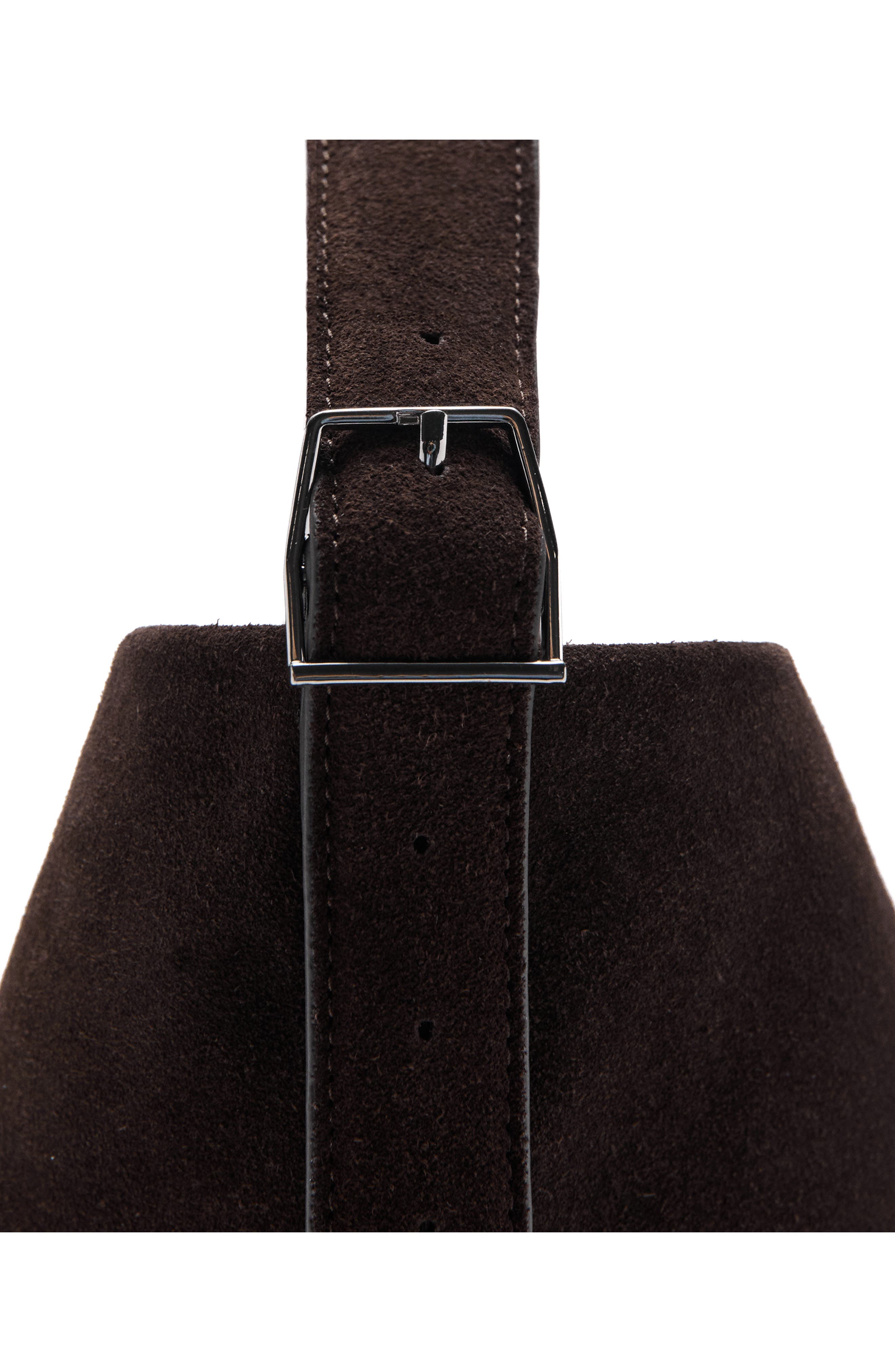 MANGO Large Suede Bucket Bag, Alternate, color, 