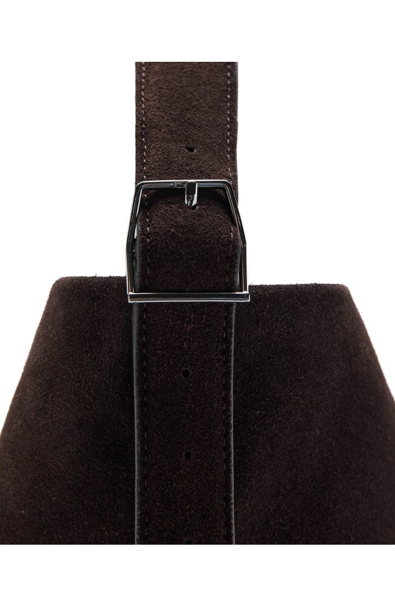 MANGO Large Suede Bucket Bag, Alternate, color,